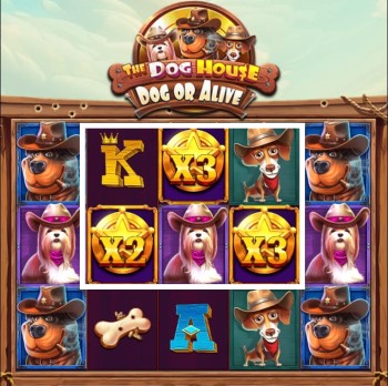 Simbol Wild/Pengganda - The Dog House - Dog or Alive 
