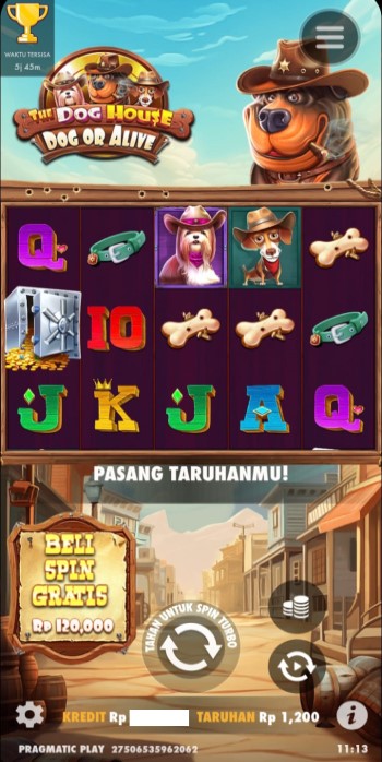 Versi Tampilan Dasar Permainan di Smartphone - The Dog House - Dog or Alive 