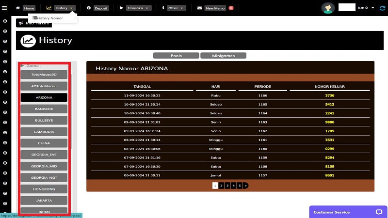 Pilih Hasil Undian Togel 4D