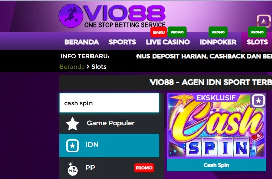 Mengapa Harus Coba Cash Spin di Vio88